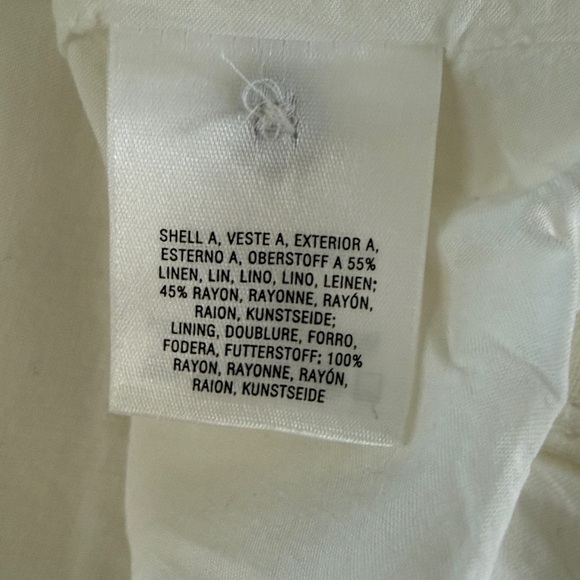 Maeve Tie-Front Midi Dress Linen Luxury Preppy Cowgirl Twee Coastal Resort 4 New - Picture 11 of 11